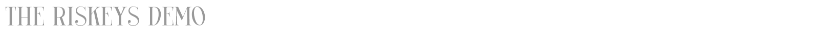 The Riskeys font preview